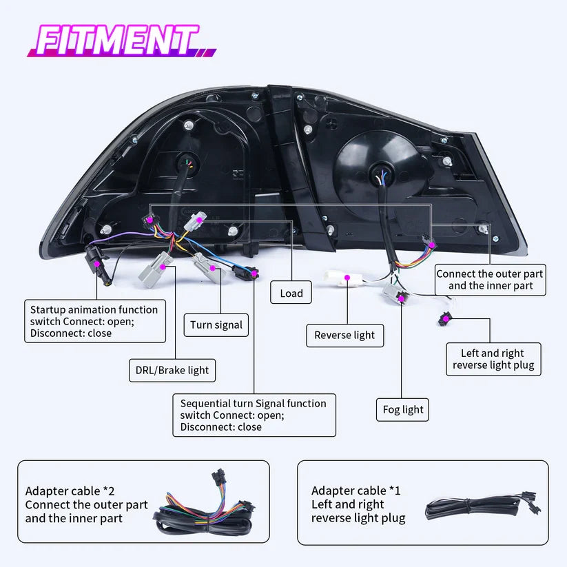 Honda Civic Type R 2007-2010 LED Tail Lights