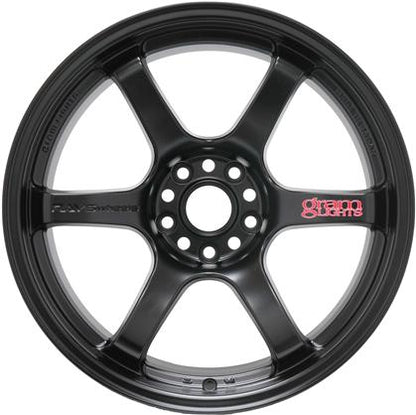Gram Lights 57DR 18x9.5 +22 5x114.3 Semi Gloss Black Wheel