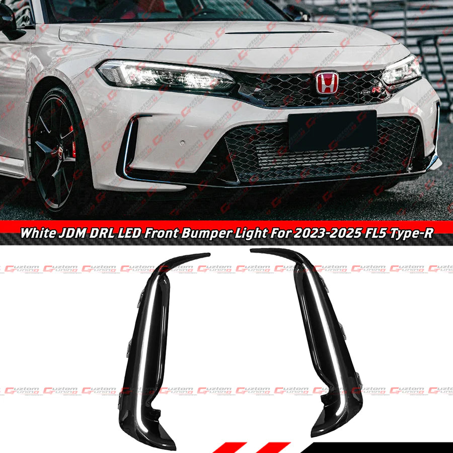 JDM Style Front Bumper LED DRL Light Bar [2023-2025 Honda Civic Type-R FL5]