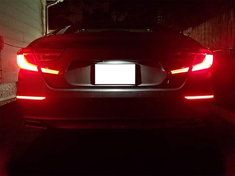2018-22 Honda Accord Rear Bumper LED Reflectors - V1 RED