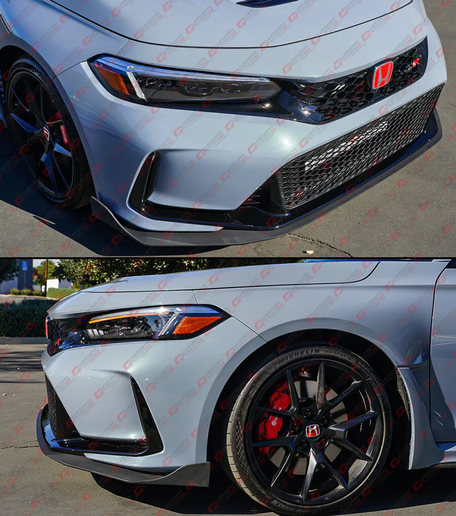 AG Style PU Front Bumper Lip [2023-2025 Honda Civic Type-R FL5]