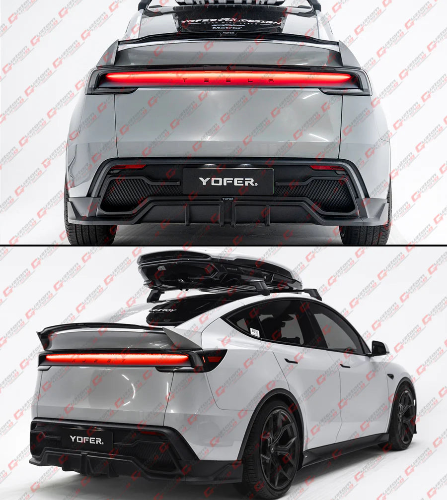 Yofer Design Rear Bumper Diffuser [2025-2026 Tesla Model Y Juniper Premium]