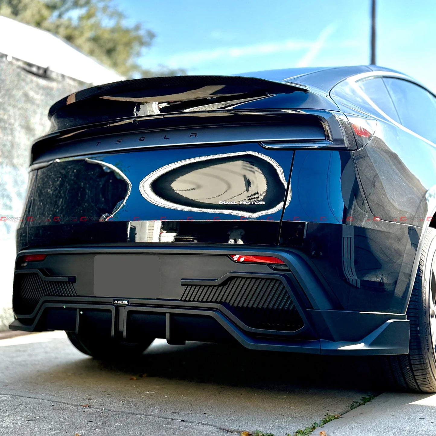 Yofer Design Rear Bumper Diffuser [2025-2026 Tesla Model Y Juniper Premium]