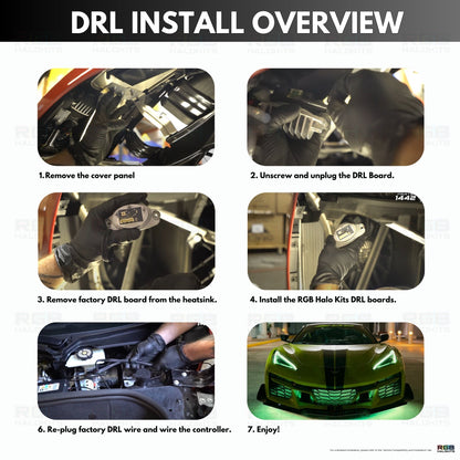 Chevrolet Corvette C8 RGBW+A DRL Boards (2020-2025)