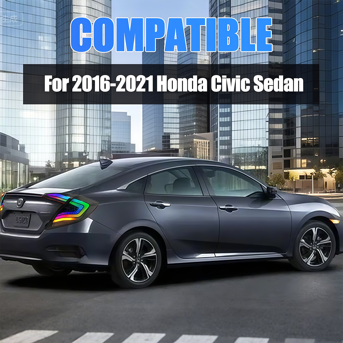 Honda Civic Sedan 2016-2021 Starry Sky LED Tail Lights