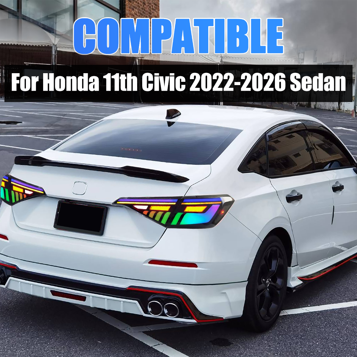 Honda Civic Sedan 2022-2026 RGB LED Tail Lights