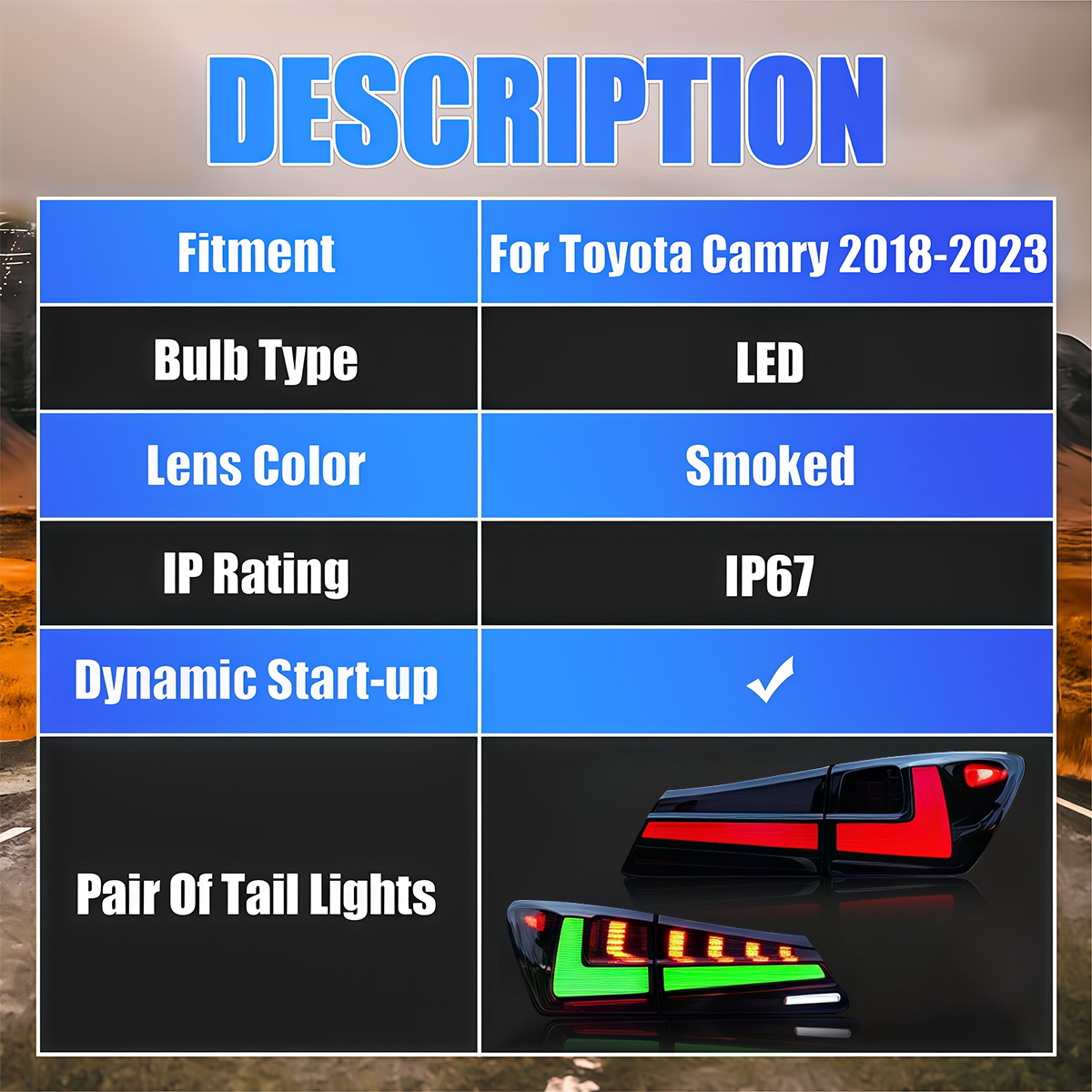 Lexus IS 2006-2012 RGB LED Tail Lights