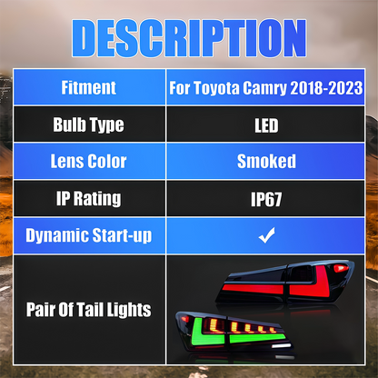 Lexus IS 2006-2012 RGB LED Tail Lights