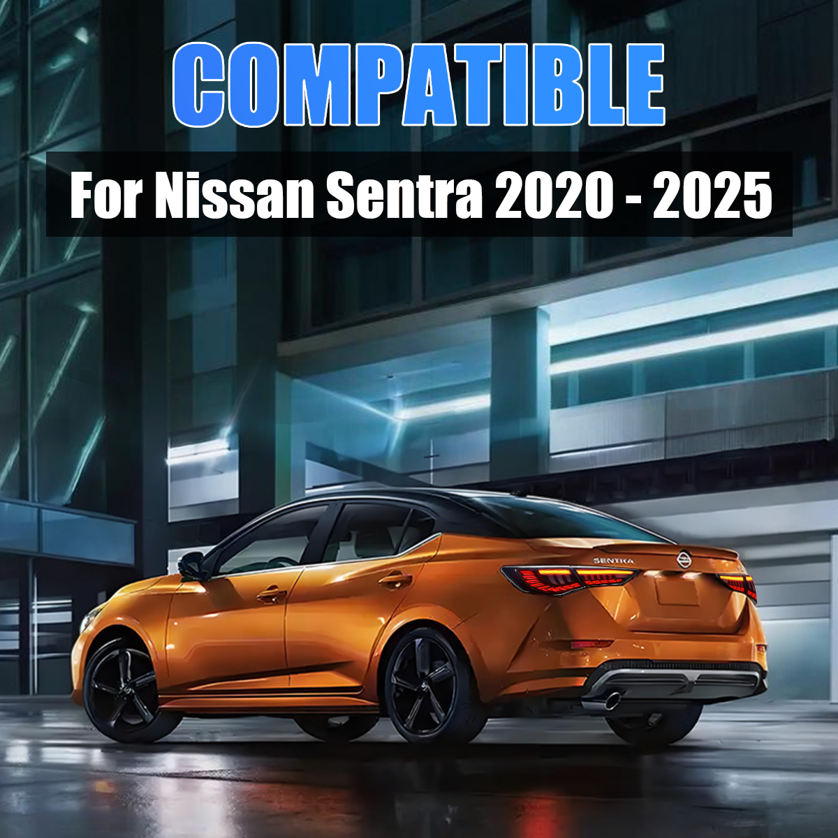 Nissan Sentra 2020-2025 Dragon Scales LED Tail Lights