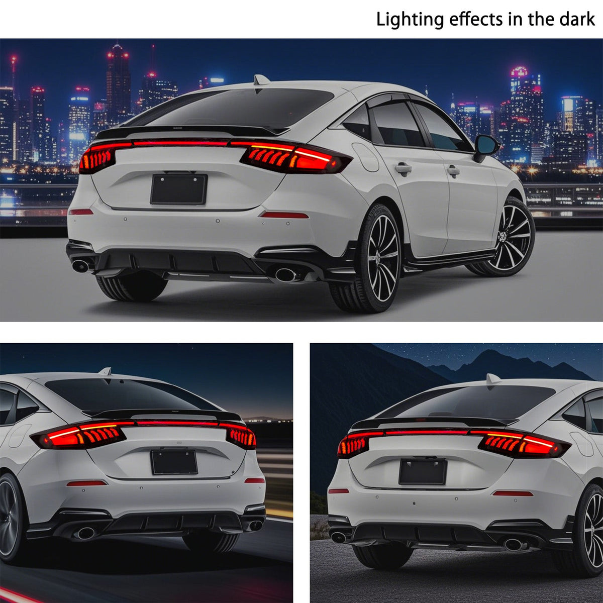 SWA 2022-2026 11th Gen Honda Civic HATCHBACK and Type-R FL1 FL2 FL5 V2 Tail Lights