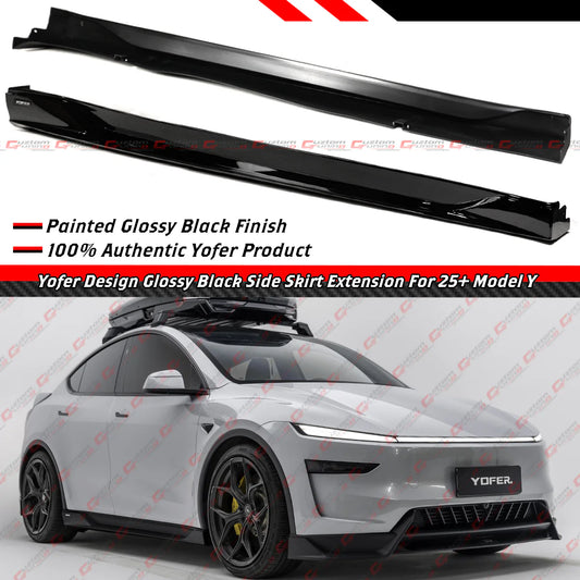 Yofer Design Side Skirt Extension [2025-2026 Tesla Model Y Juniper Premium]
