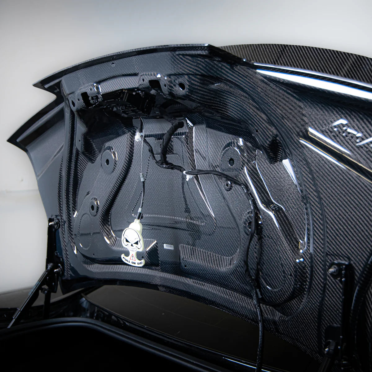 2014-2015 Camaro Type-X Double Sided Gloss Carbon Fiber Trunk W/ Integrated Spoiler