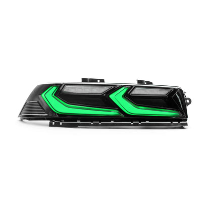 2014-2015 Chevy Camaro Umbra LED Taillights – Gloss Black/Smoke Lens - RGB
