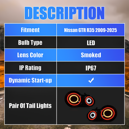 Nissan GT-R R35 2009-2025 LED Tail Lights