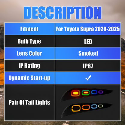 Toyota Supra 2020-2026 LED Tail Lights