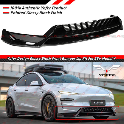 Yofer Design Front Bumper Lip [2025-2026 Tesla Model Y Juniper Premium]