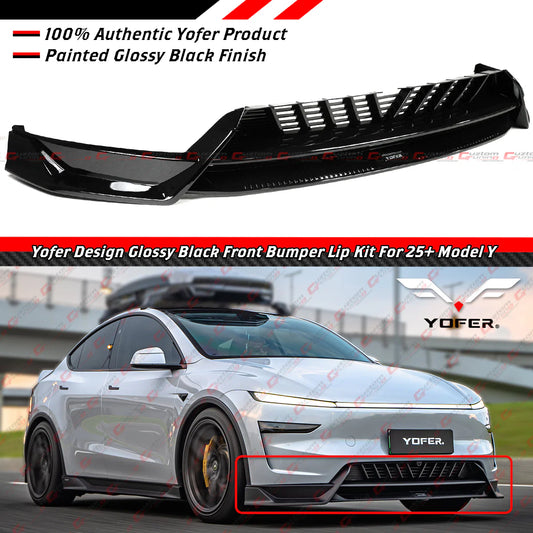 Yofer Design Front Bumper Lip [2025-2026 Tesla Model Y Juniper Premium]