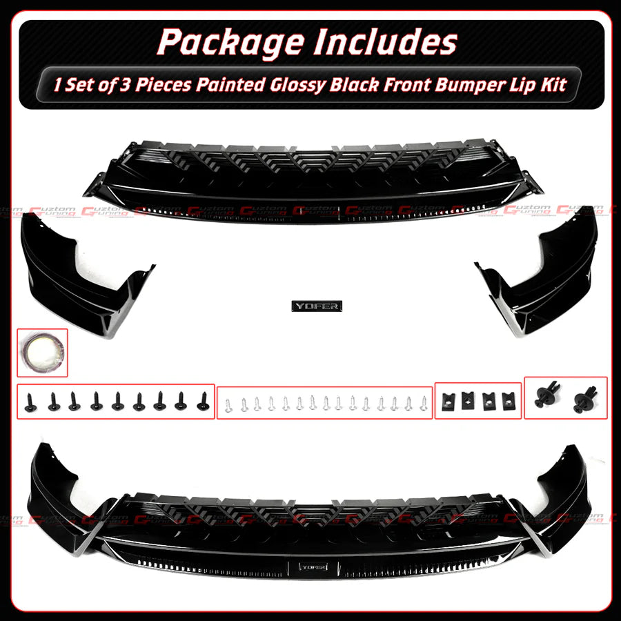 Yofer Design Front Bumper Lip [2025-2026 Tesla Model Y Juniper Premium]