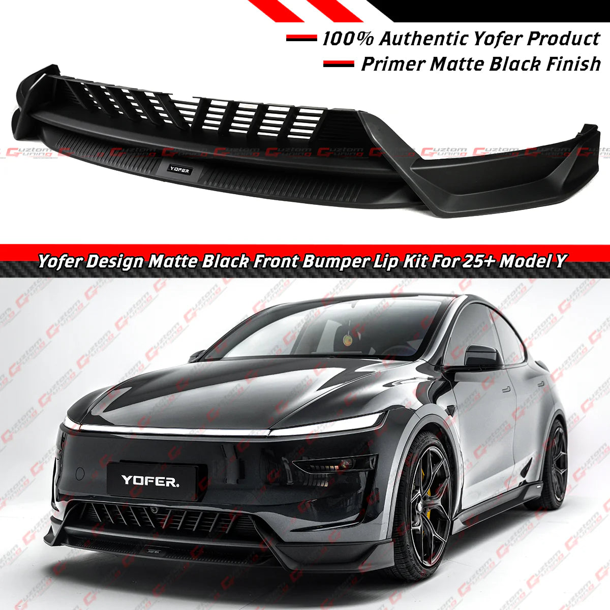Yofer Design Front Bumper Lip [2025-2026 Tesla Model Y Juniper Premium]