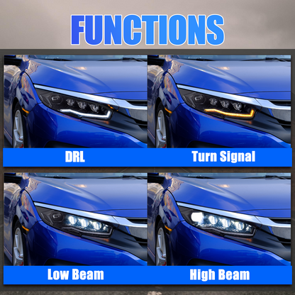 Honda Civic 2016-2021 Cerberus LED Headlights