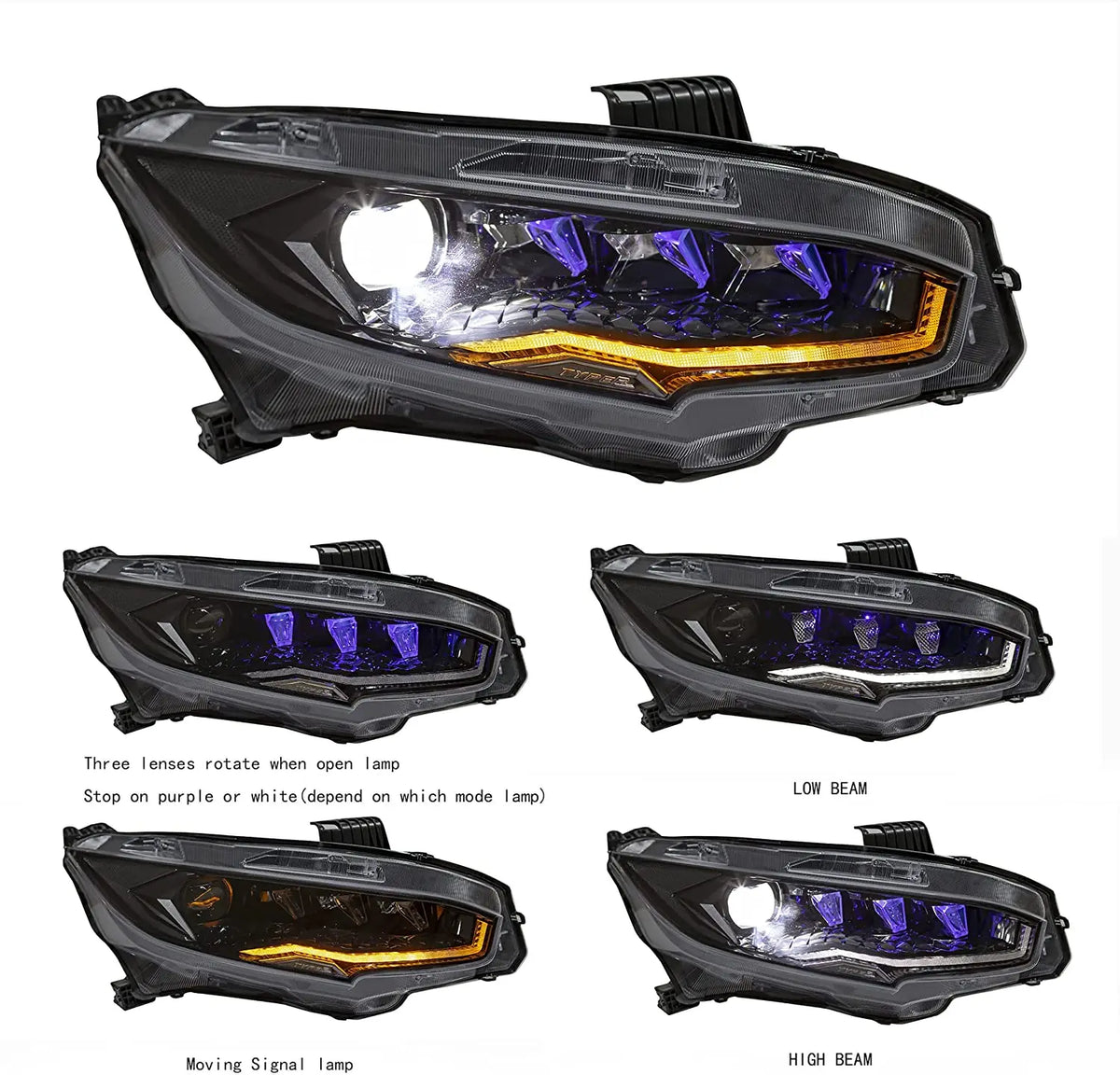 Honda Civic 2016-2021 Cerberus LED Headlights