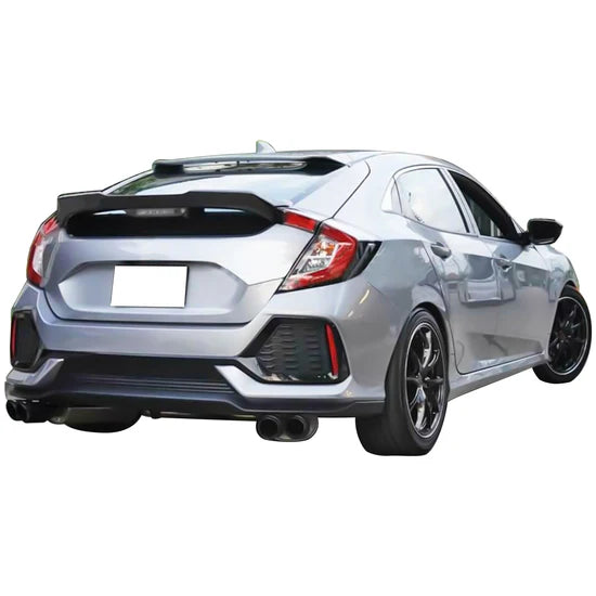 Rear Spoiler Wing for Honda Civic 10th 5DR Hatchback 2017-2021 ABS - UNPAINTED