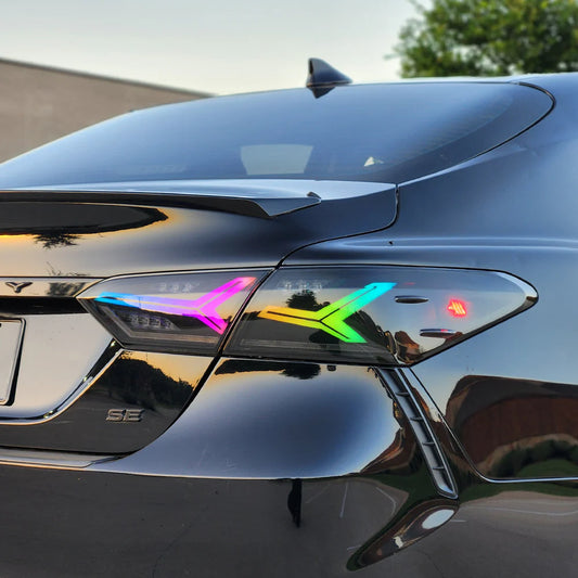 2018-24 Toyota Camry Aero Style LED Tail Lights - RGB