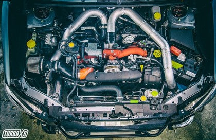 Turbo XS FMIC 2015-2021 Subaru STi - Wrinkle Black Pipes