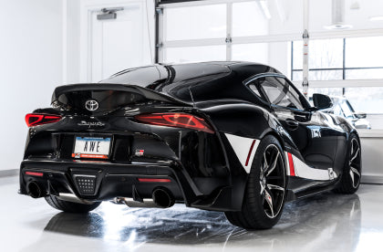 AWE Resonated Touring Edition for A90 Supra - 5" Diamond Black Tips