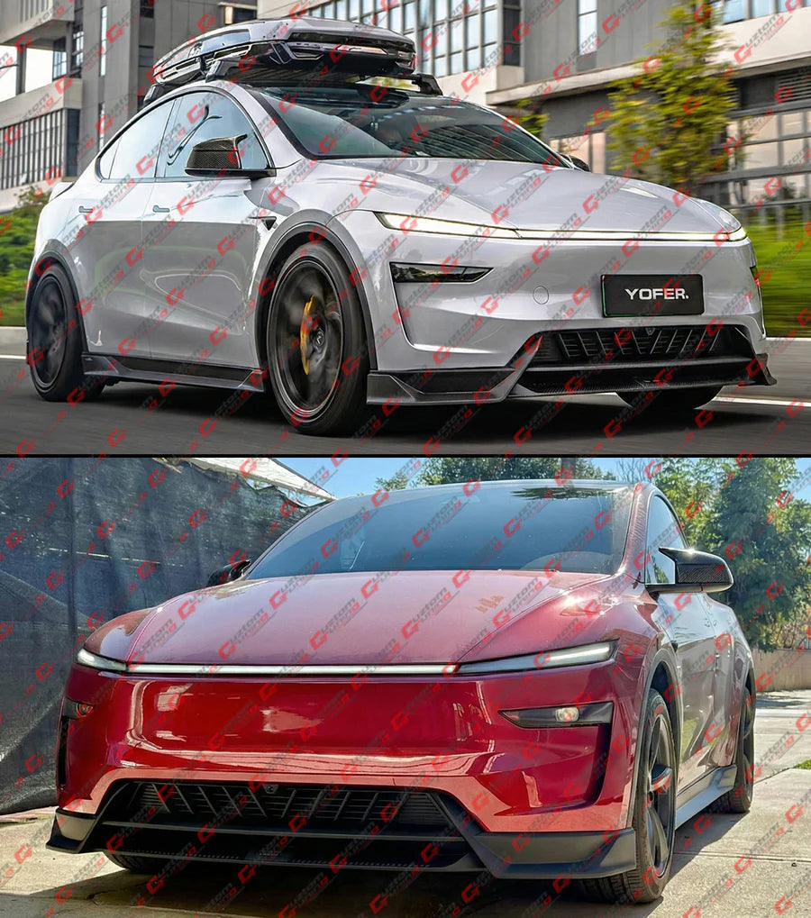 M Style Full Carbon Fiber Side Mirror Cover Caps [2025-2026 Tesla Model Y Juniper]