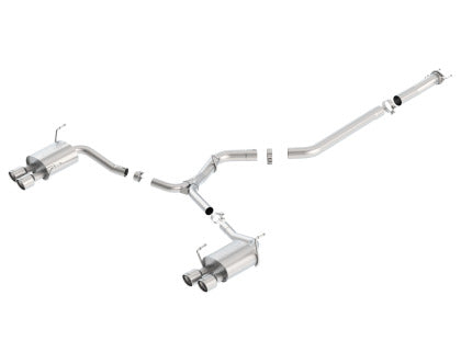Borla 15-21 Subaru WRX / STI 2.5L S-Type Cat-Back Exhaust Quad Rd RL Tips