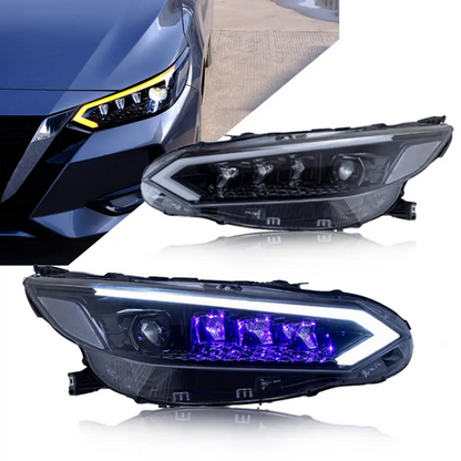 Nissan Sentra 2020-2025 LED Headlights with Rotating Lenses