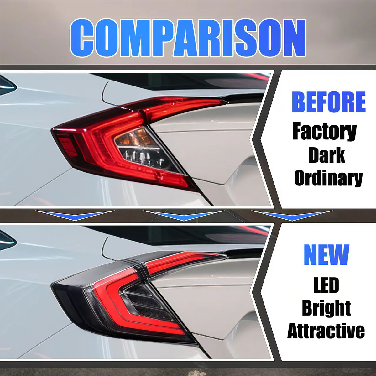 Honda Civic Sedan 2016-2021 LED Tail Lights