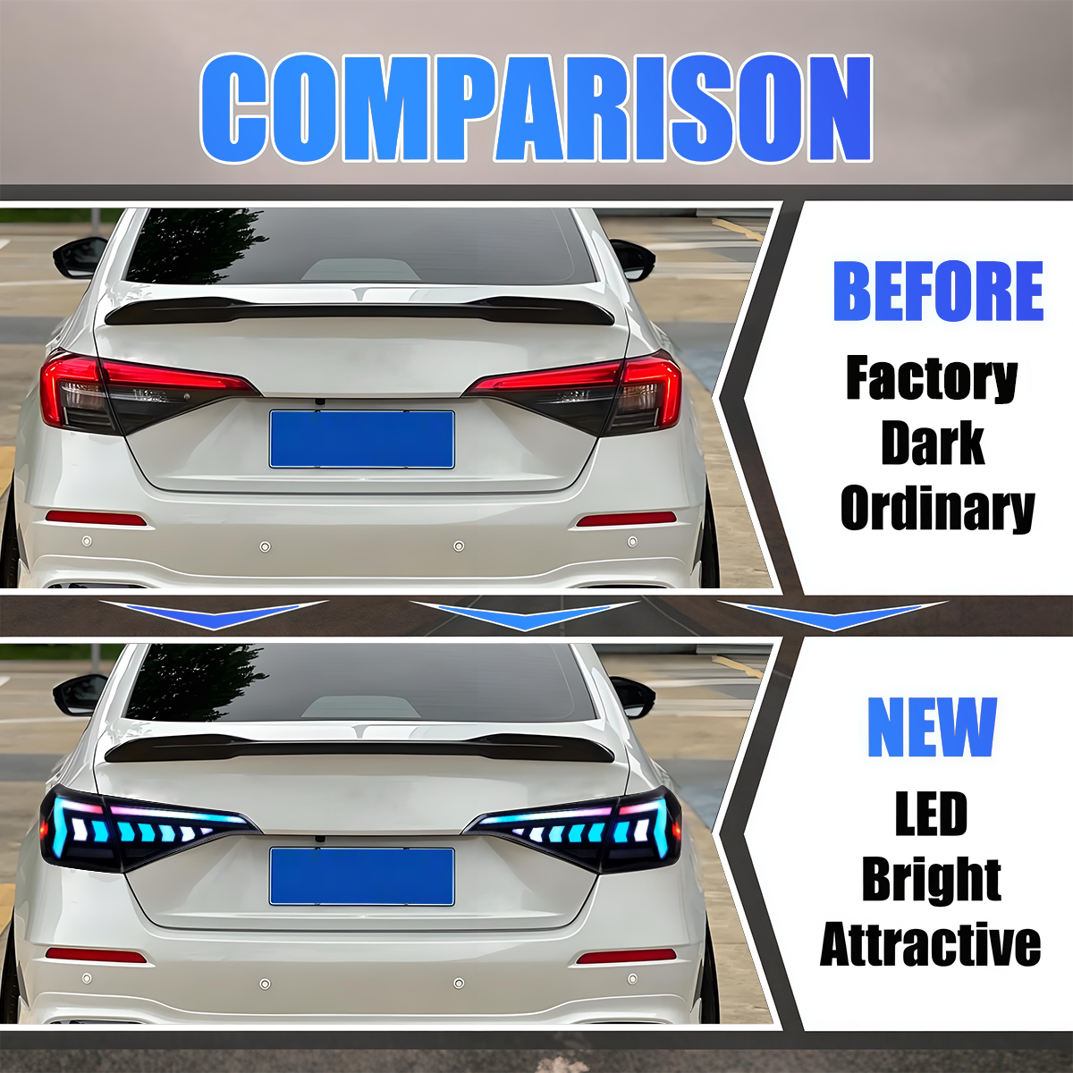 Honda Civic Sedan 2022-2026 LED Tail Lights