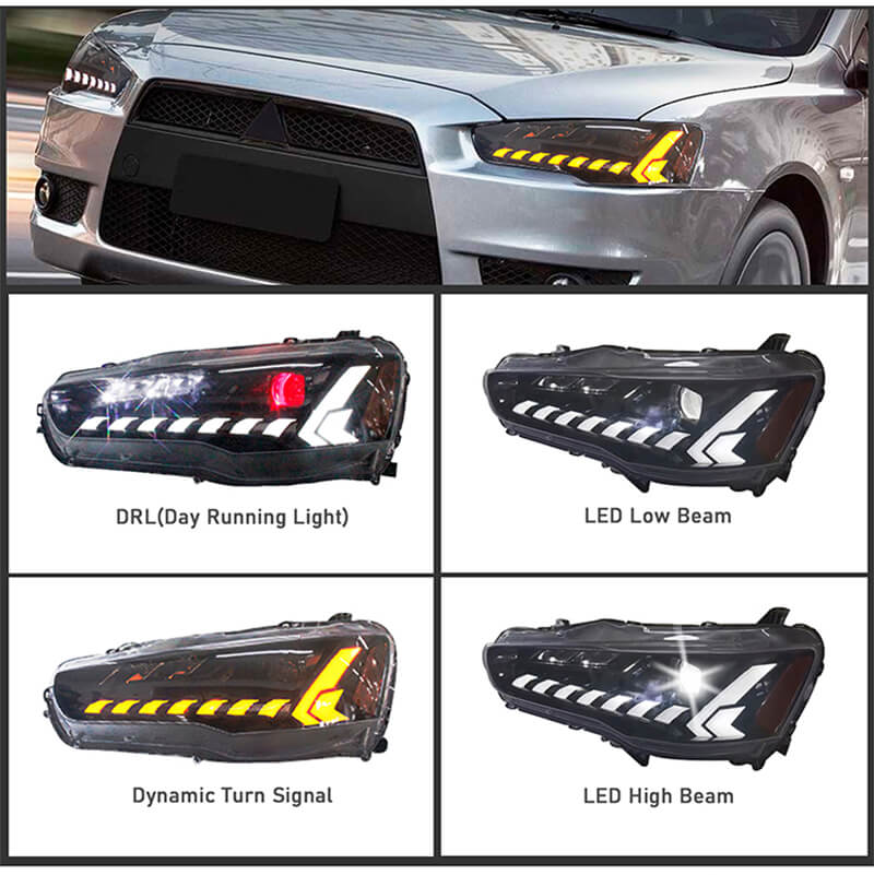 Mitsubishi Lancer 2008-2020 LED Headlights