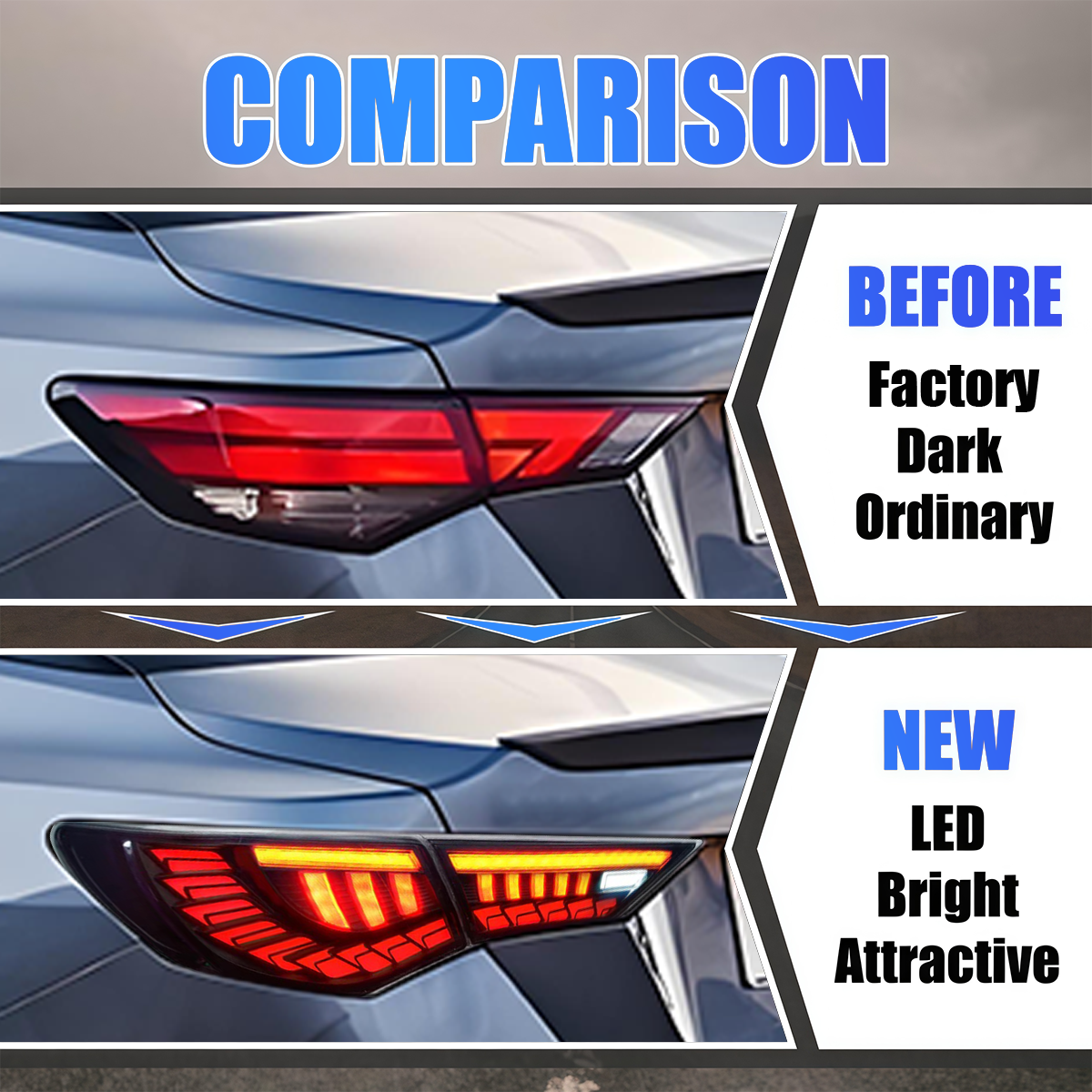 Nissan Sentra 2020-2025 Dragon Scales LED Tail Lights