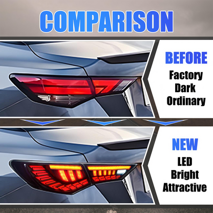 Nissan Sentra 2020-2025 Dragon Scales LED Tail Lights