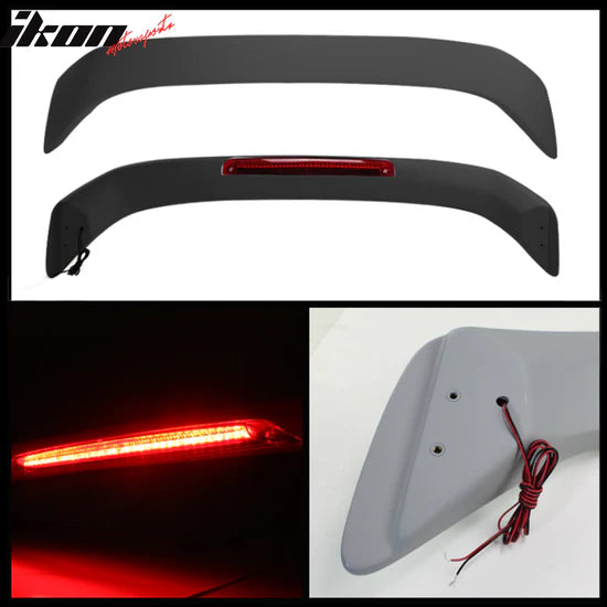 Trunk Spoiler for Honda Civic Sedan 2001-2005 Factory Style MATT BLACK