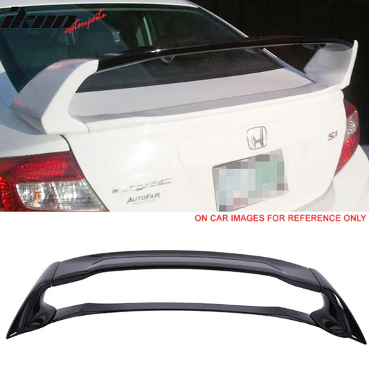 Trunk Spoiler Wing for Honda Civic Sedan 2012-2015 Mugen Style Painted BLACK PEARL