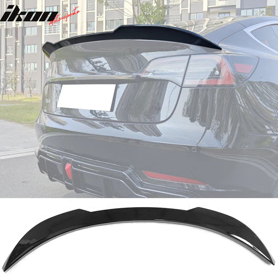 Trunk Spoiler for Tesla Model 3 2017-2023 Performance Style - GLOSS BLACK