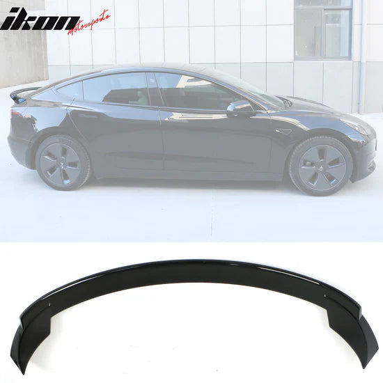 Trunk Spoiler for Tesla Model 3 2017-2025 Sport Style ABS - GLOSS BLACK