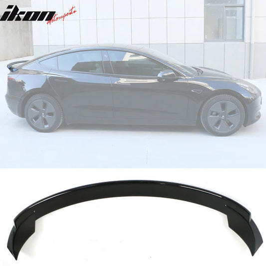 Trunk Spoiler for Tesla Model 3 2017-2025 Sport Style ABS - GLOSS BLACK