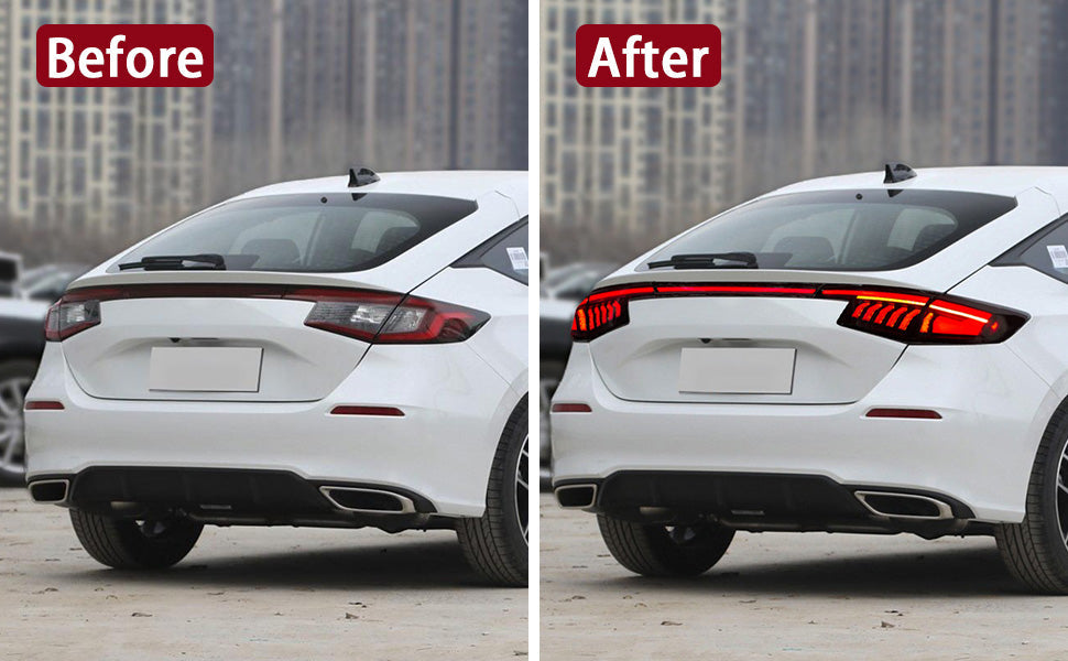 SWA 2022-2026 11th Gen Honda Civic HATCHBACK and Type-R FL1 FL2 FL5 V2 Tail Lights