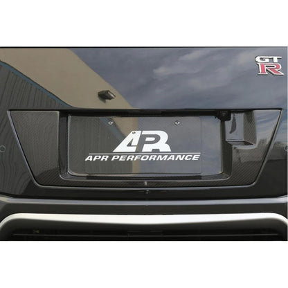 APR CARBON FIBER LICENSE PLATE BACKING: NISSAN GTR 12-16