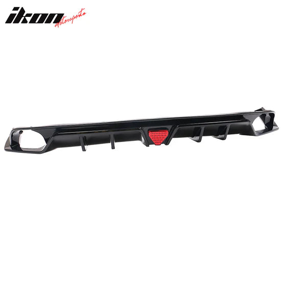 Rear Bumper Diffuser Lip for Honda Civic Sedan 4-Door 2022-2026 3PC PP