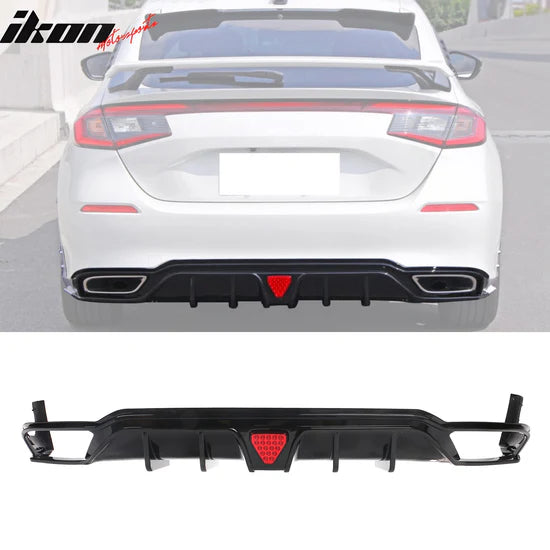 2022-2024 Honda Civic HATCHBACK ONLY Rear Diffuser Lip Aprons PP