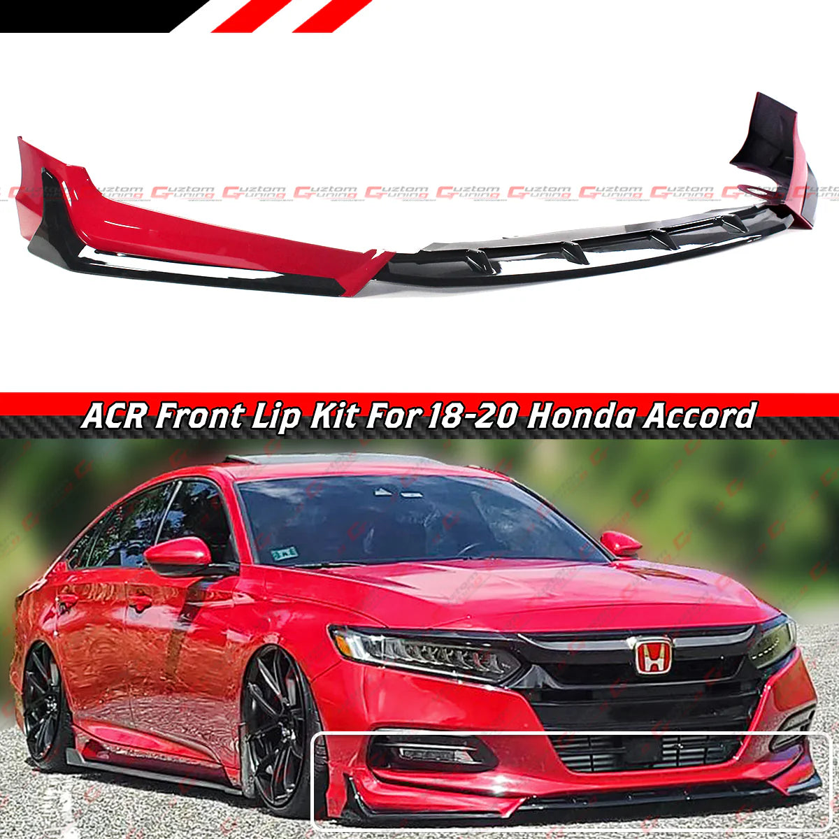 GF Bodykit Painted Front Bumper Lip [2018-2020 Honda Accord]