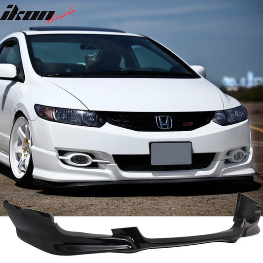 2009-2011 Honda Civic 2Dr Coupe HFP Style Front Lip Spolier PU - BLACK PEARL