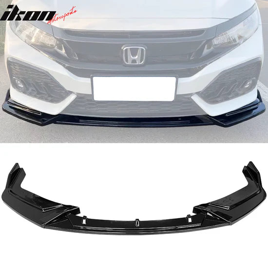2017-2021 Honda Civic Hatchback Style 3PCS Front Bumper Lip PP
