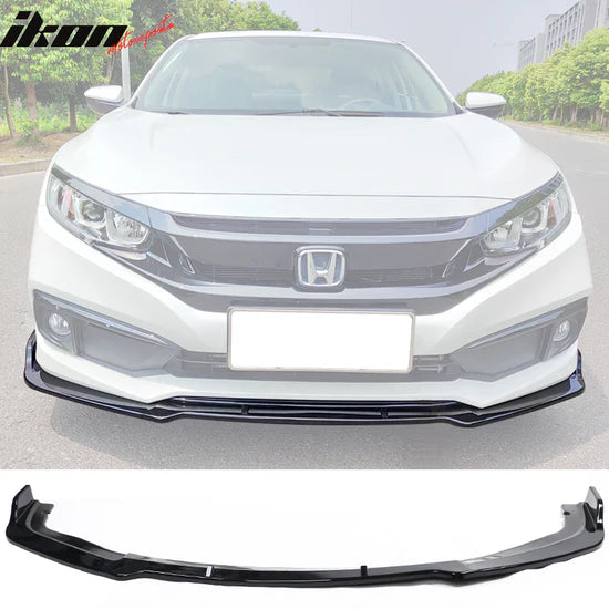 2019-2021 Honda Civic V4 Style Front Bumper Lip Chin Spoiler 1PC